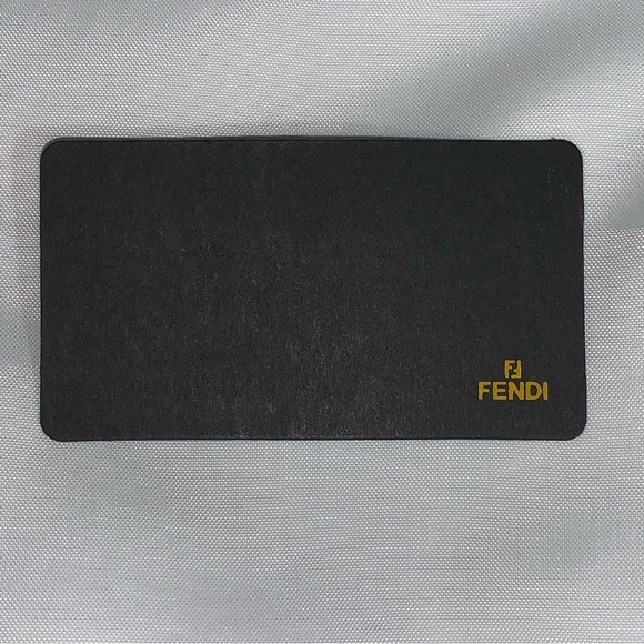 FENDI black FF logo jacquard/leather FULL TIME AGENDA wallet CLUTCH - Picture 8 of 16